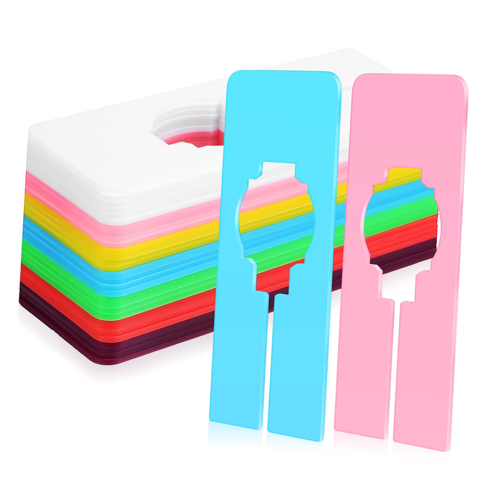 DIYEAH 30 Pcs Plastic Closet Dividers for Clothes Reusable Clothing Rack Separators Easy Install Hollow Grooves Organize Your Closet Efficiently