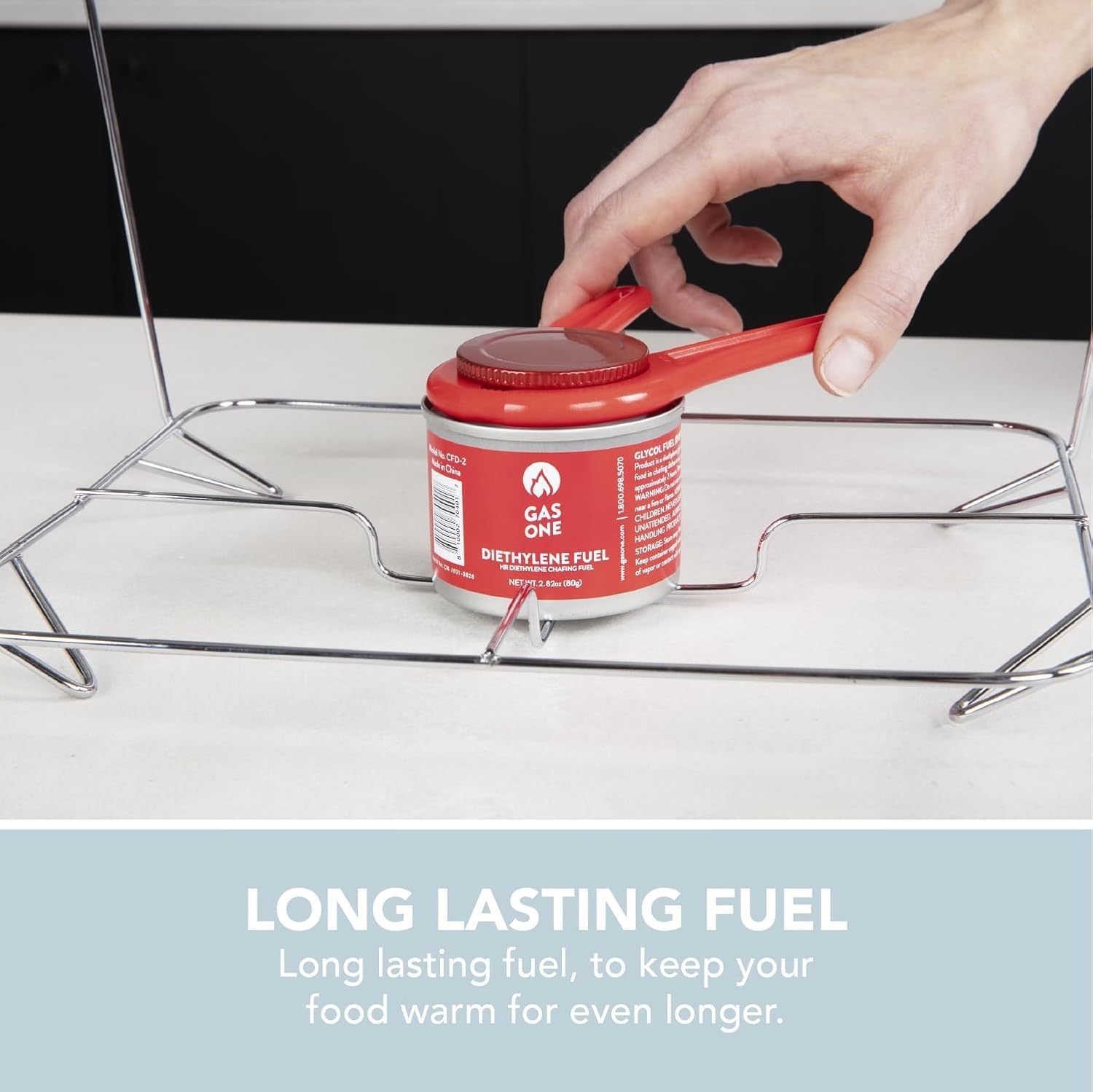 Alpha Living Juego de platos desechables para bufé, calentadores de alimentos para fiestas, juego completo de latas de combustible, sartenes de tamaño medio, bandejas de calentamiento (paquete de 3)