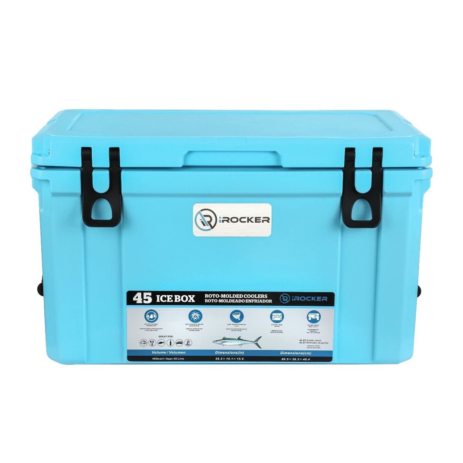 Amazon.com : iROCKER 45L Roto-Molded Hard Cooler, Heavy Duty Ice 