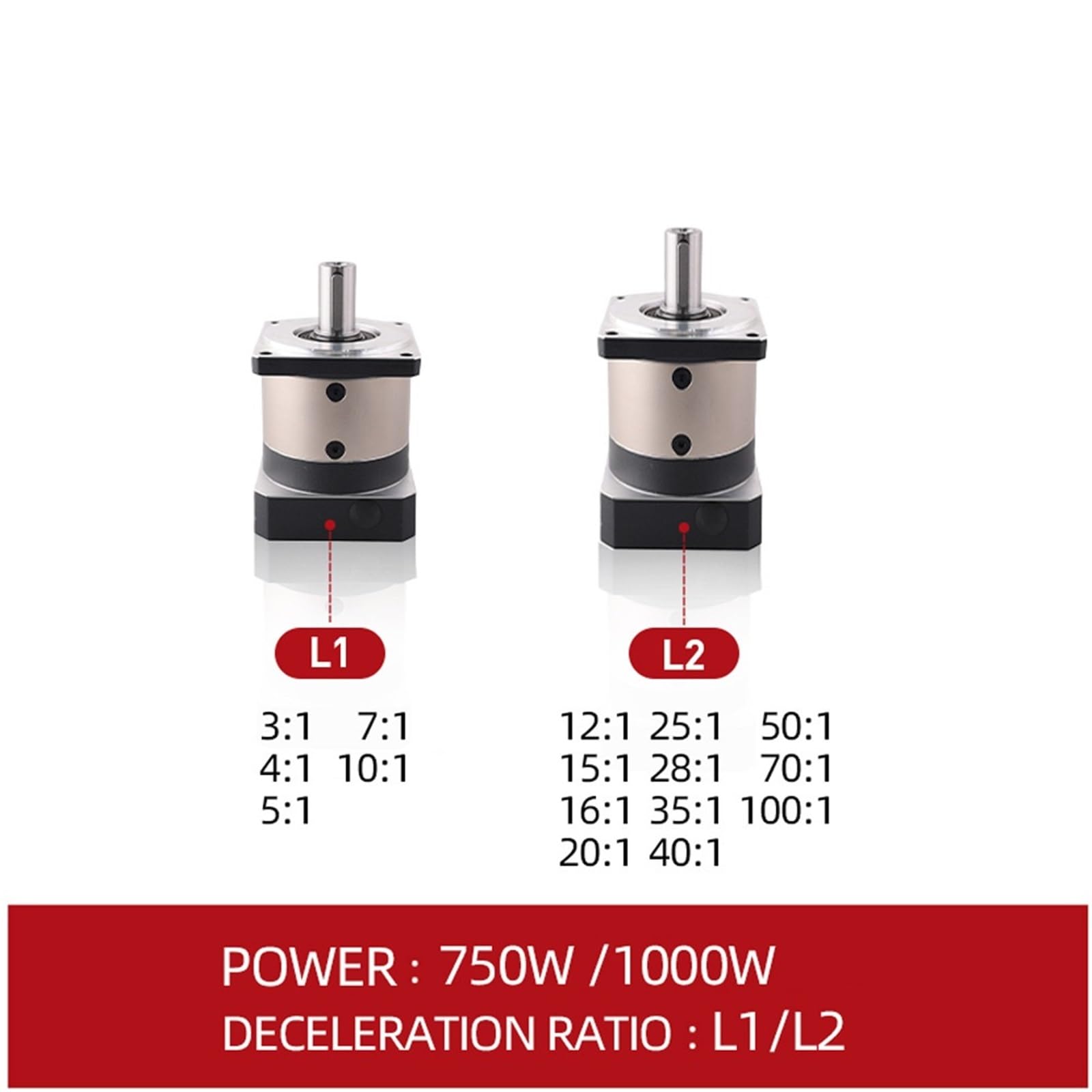 1000W 750W PLF80-L1-10-J20 750w AC-Servomotor Hochpräziser Planetengetriebe-Servomotor for Nähmaschinen(Ratio 28-1)