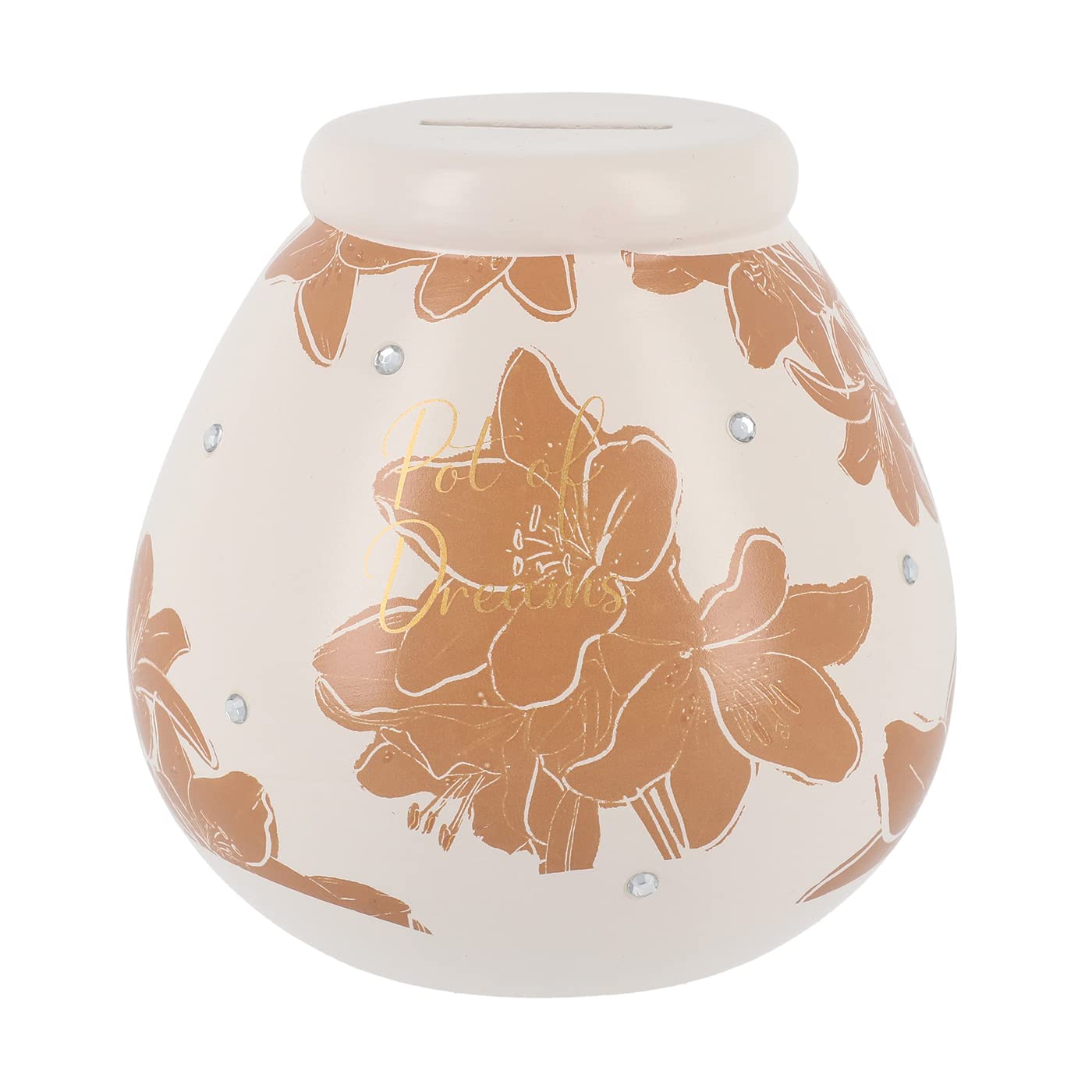 Pot of Dreams Save & Smash Money Pot - Fleur and Birds — image 1