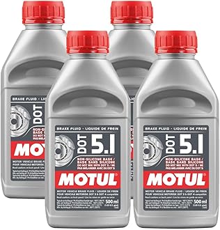 100951 100% Synthetic Brake Dot 5.1 Brake Fluid 500 ml - 4 Pack