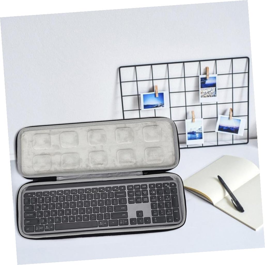 Housoutil Funda para Teclado Inalámbrico Estuche De Almacenamiento Compatible para Uso Diario Oficina o Viaje