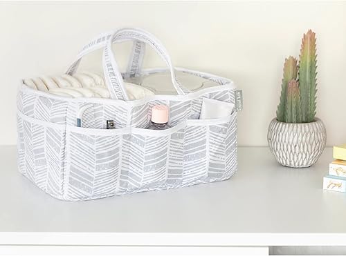 Miniatura 4 de Trend Lab Organizador de pañales de almacenamiento en espiga para guardería y cambiador, 12 x 6 x 8 pulgadas