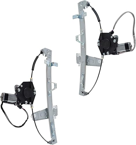 Miniatura 20 de TRQ Juego de regulador de ventana eléctrica delantera y motor compatible con Ford Ranger 1993-2011 1994-2009 Mazda B2300 1998-2001 B2500 1994-2007