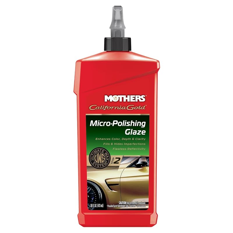 Glaze de Micro Polimento Automotivo Mothers California Gold, Etapa 2, 473 mL (08100)