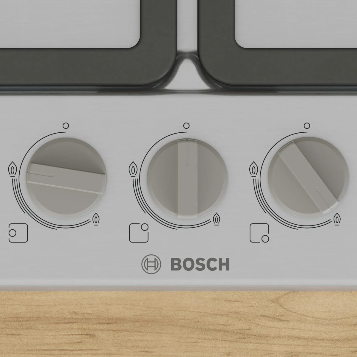 Placa de gas Bosch Serie 4 3 zonas 7300 W gris - PGC6B5K90