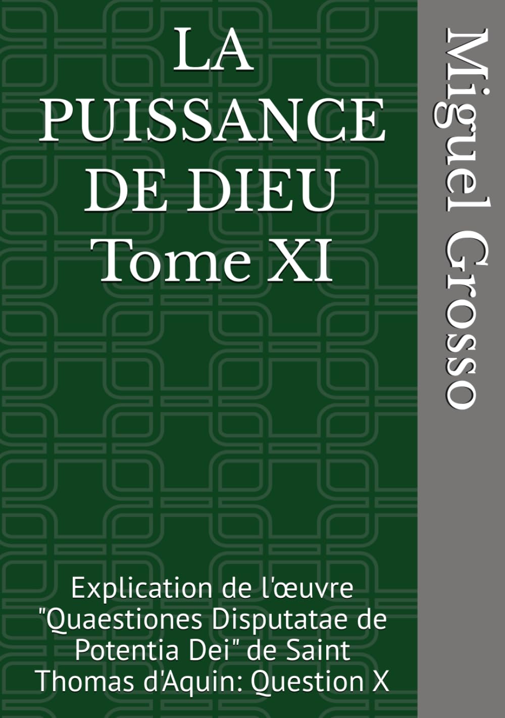 LA PUISSANCE DE DIEU Tome XI: Explication de l'œuvre "Quaestiones Disputatae de Potentia Dei" de Saint Thomas d'Aquin: Question X (La Sagesse thomiste : Réflexions sur la Puissance de Dieu)
