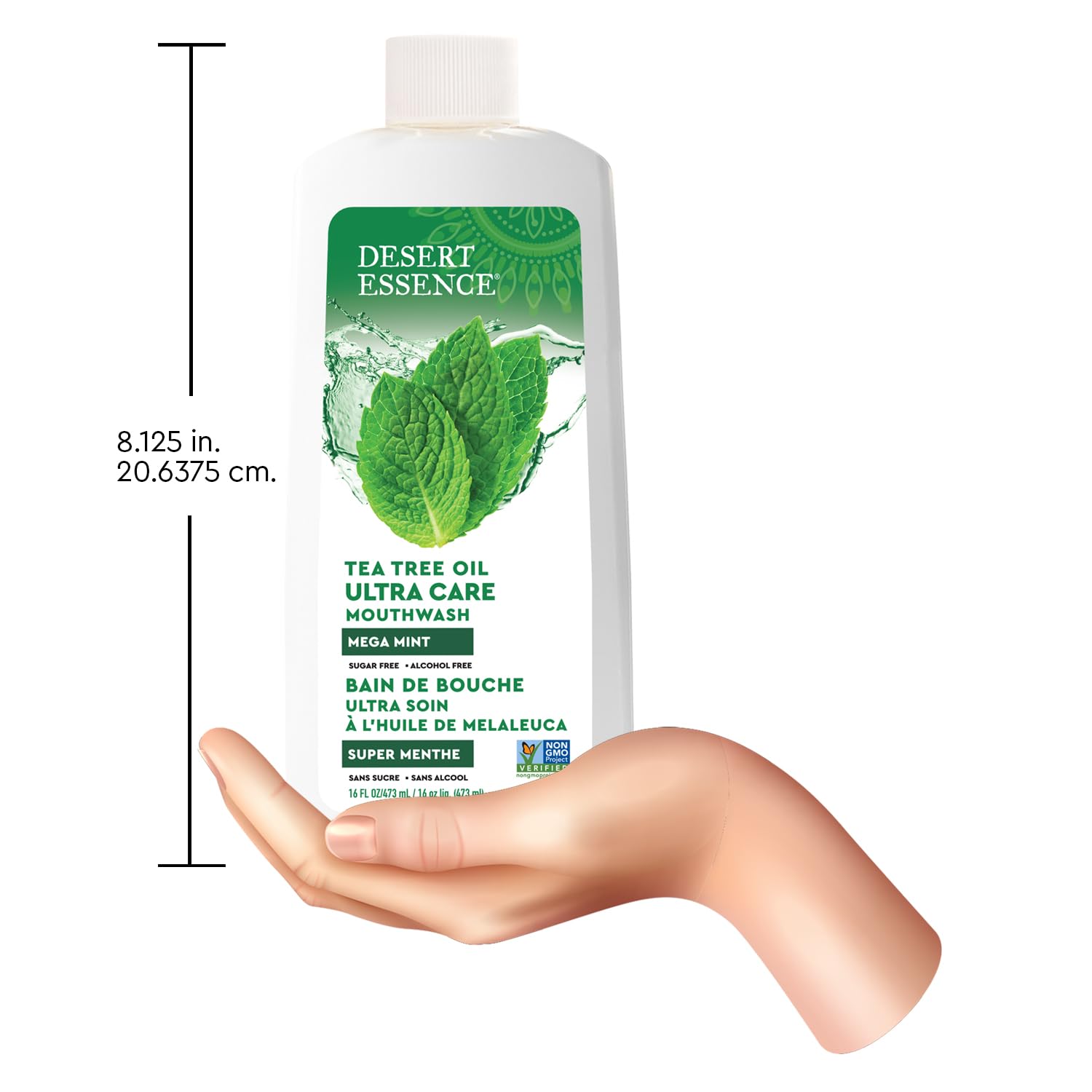 Desert Essence Mouthwash, Tea Tree U/Care Mint, 16 Fluid Ounce by Desert Essence