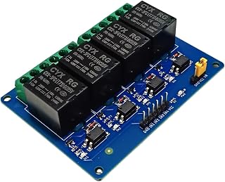 4 Channel 5V Relay Module with Optocoupler, 10A, for AC and DC Appliance Control (Piece-01)