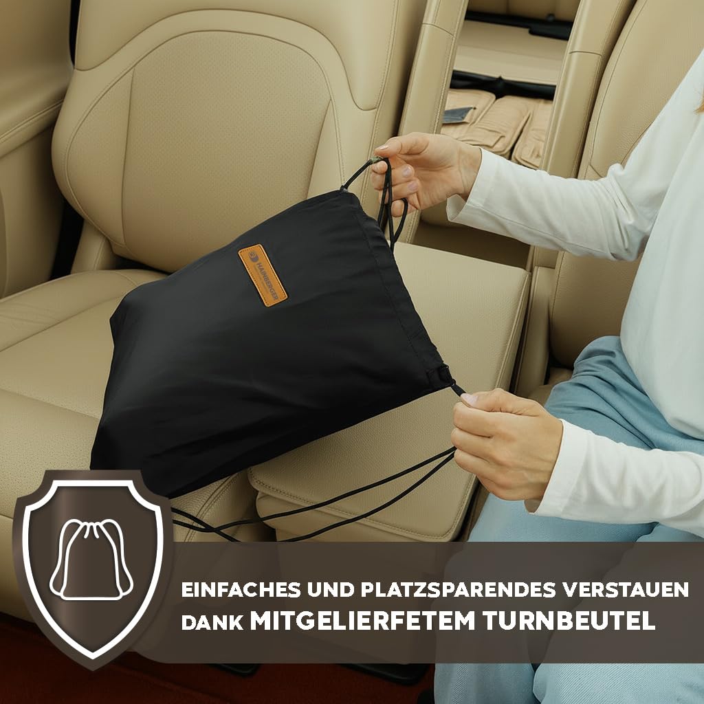 Hainberger Hundedecke Auto Rückbank, Autoschondecke Hund Rücksitz universelle Passform für viele Autos, Wasserdichter kratzfester Rücksitzbezug, rutschfeste, strapazierfähige, waschbarer Sitzbezug
