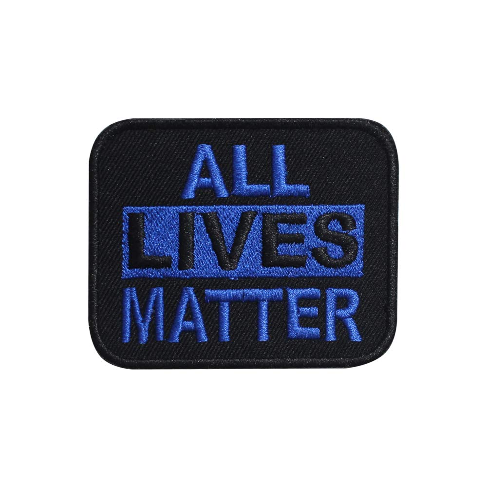 Patch Brodé "All Lives Matter" – 7,5 X 6 Cm – À Coudre Ou Thermocollant – Neuf