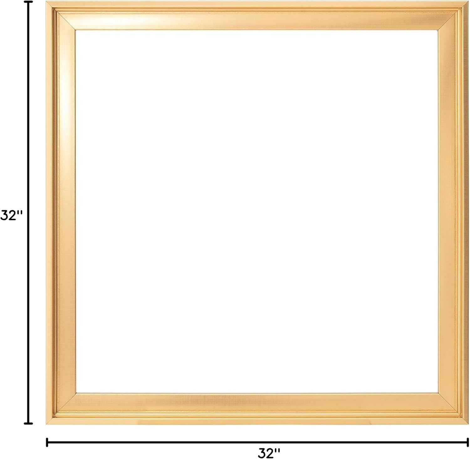 Size 9x9 Color Brown Pixy Canvas Combo Pack: Floater Frame   9x9 inch Stretched Canvas for Painting, 1-3/8 Thick Frame   3/4 Deep Stretched Canvas with 12 oz Primed 100% Cotton Canvas Fabric (Brass Gold, )