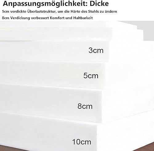 Miniatura 6 de Cojín de banco personalizado, cojín de asiento para ventana de bahía, cojín grueso y suave para banco de jardín, cojín de sofá lavable para