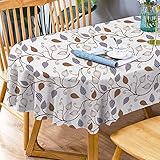 nappe a carreaux marron Facile d'entretien et ne se décolore pas : notre nappe ovale à fleurs est infroissable et peut être rapidement nettoyée avec un chiffon humide, et ne se décolore pas. Il peut également être lavé en machine avec un cycle doux à l'eau froide, vous apportant une variété d'expériences pratiques et confortables.