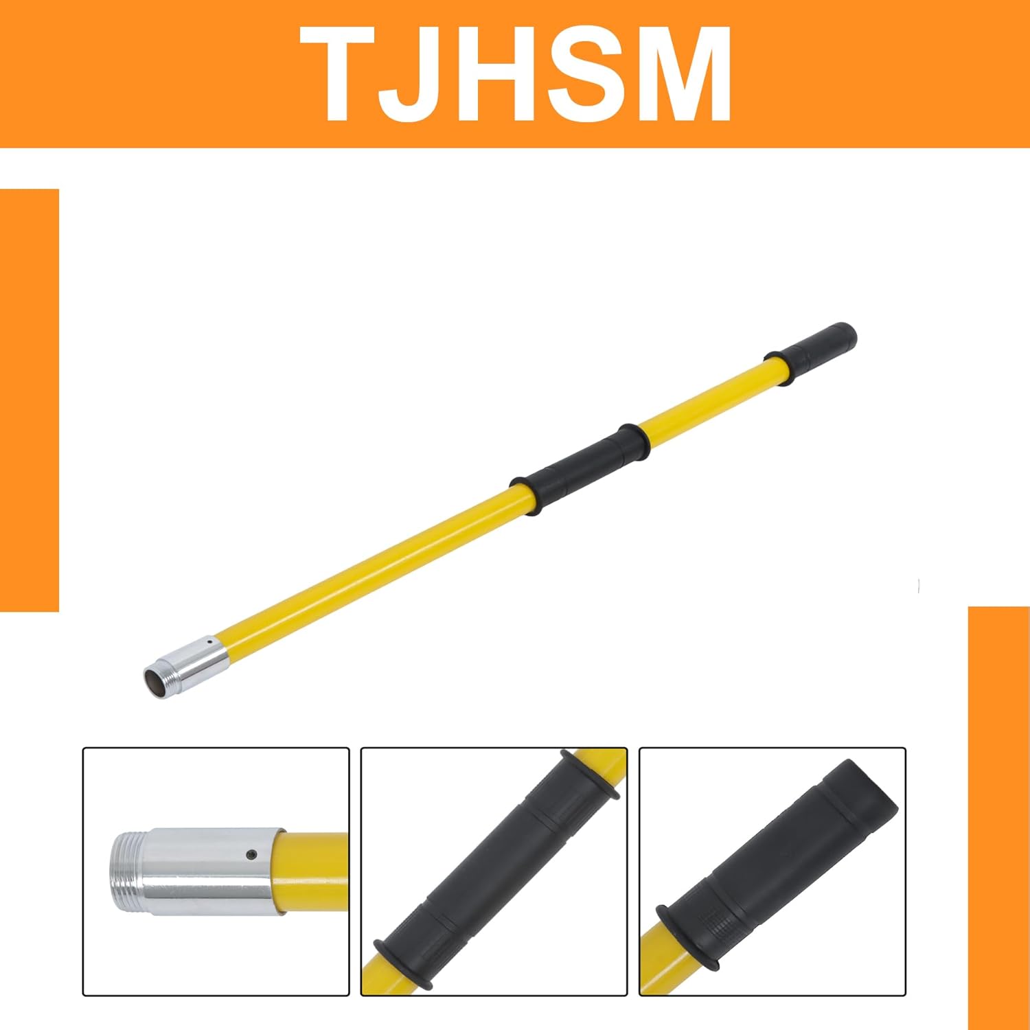 27Ft 8 Knots Yellow Pole Saws Manual Tree Pruning Saw Band Scissors for Pruning Palms and Shrubs Sharp Steel Blade and Scissors High Branches Trimming Branch