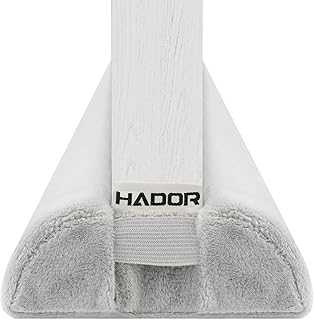 HADOR Double Side Draft Stopper Noise Blocker 36 in for Bottom of Door, Twin Door Stopper Seal Gap Machine-Washable Air Blocker Grey