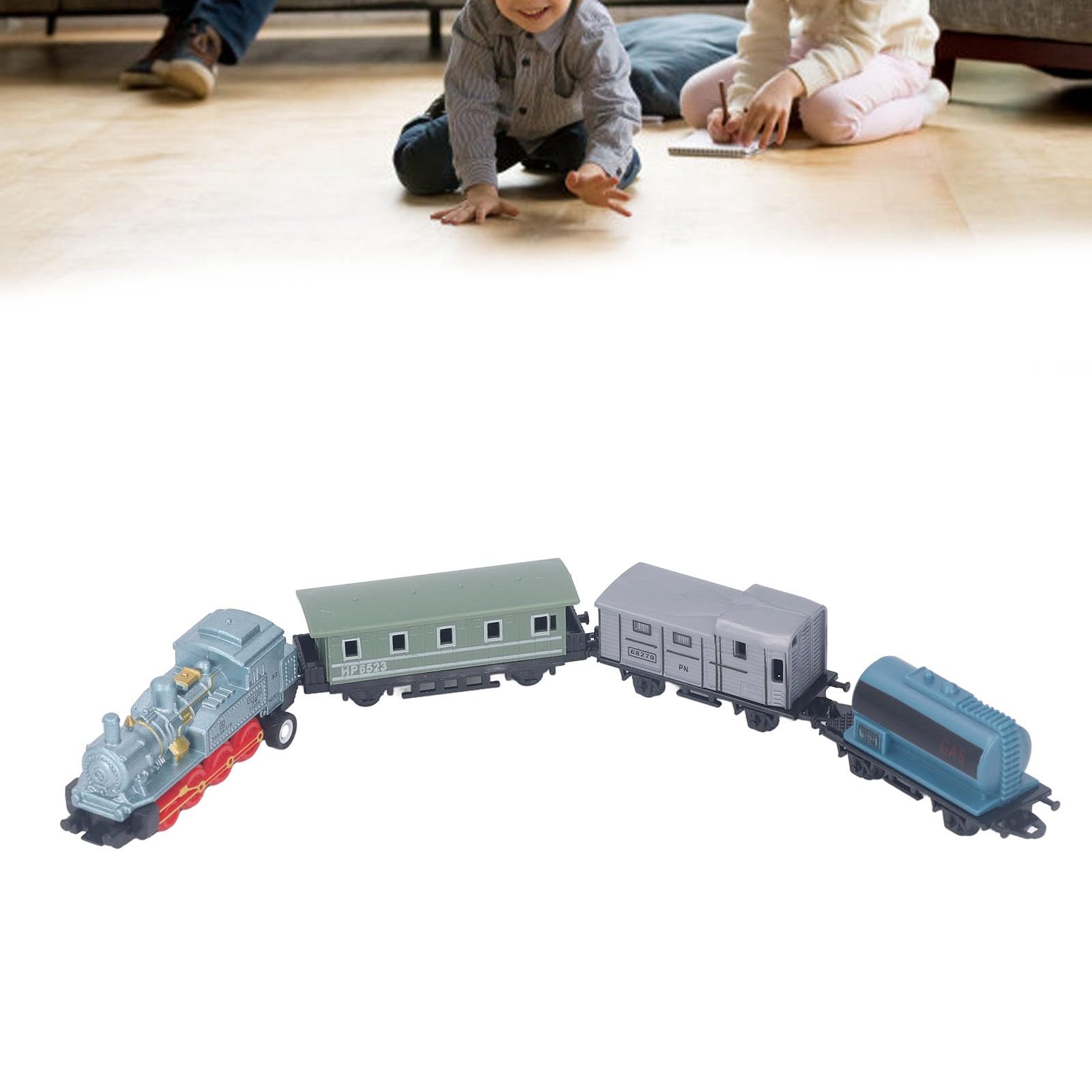 Amazon | ミニ電車のおもちゃ 4個 合金ダイキャスト プルバック蒸気