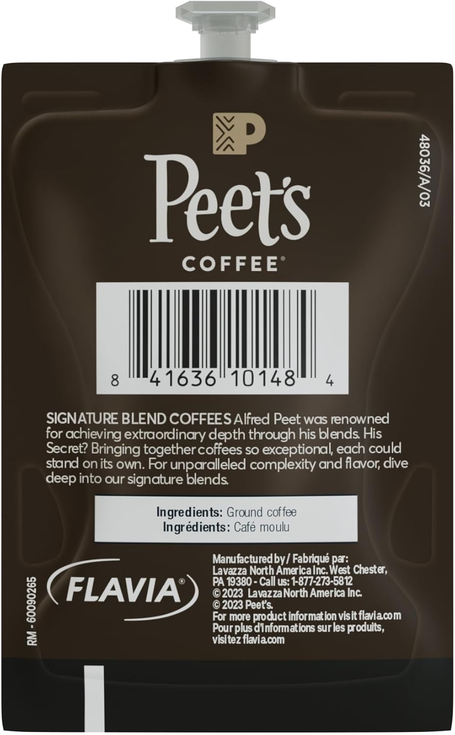 Flavia Peet’s Coffee French Roast Freshpacks works only with Flavia Brewers, Dark Roast (Case of 76)