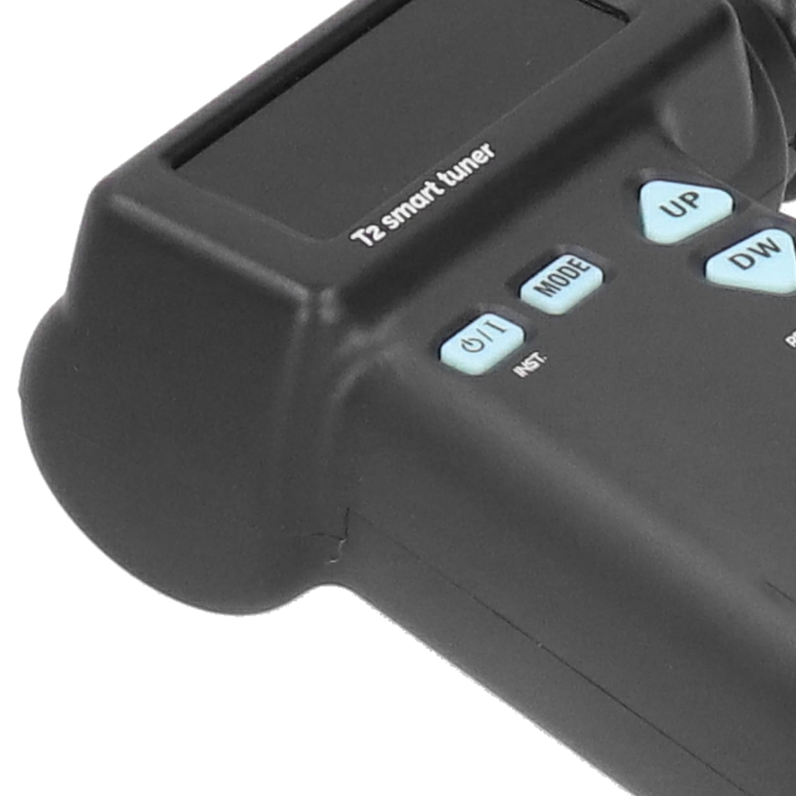 Intelligentes Gitarrenstimmgerät, 2-in-1-Smart-Tuner und Wickler-LCD-Display mit USB-Kabel für Gitarre, Ukulele, Chromatisches Stimmen (BLACK)