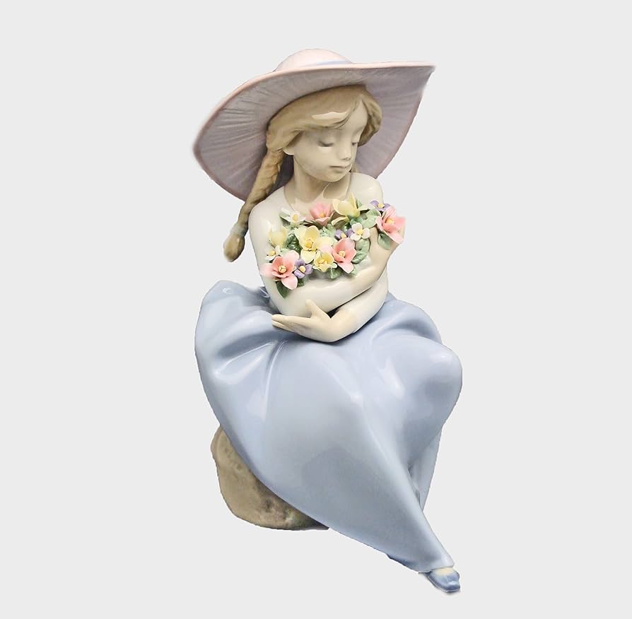 【美品】リヤドロ 花と少女 リアドロ Amazon.co.jp: リヤドロ(Lladro) 花と少女 花の香りに包まれて
