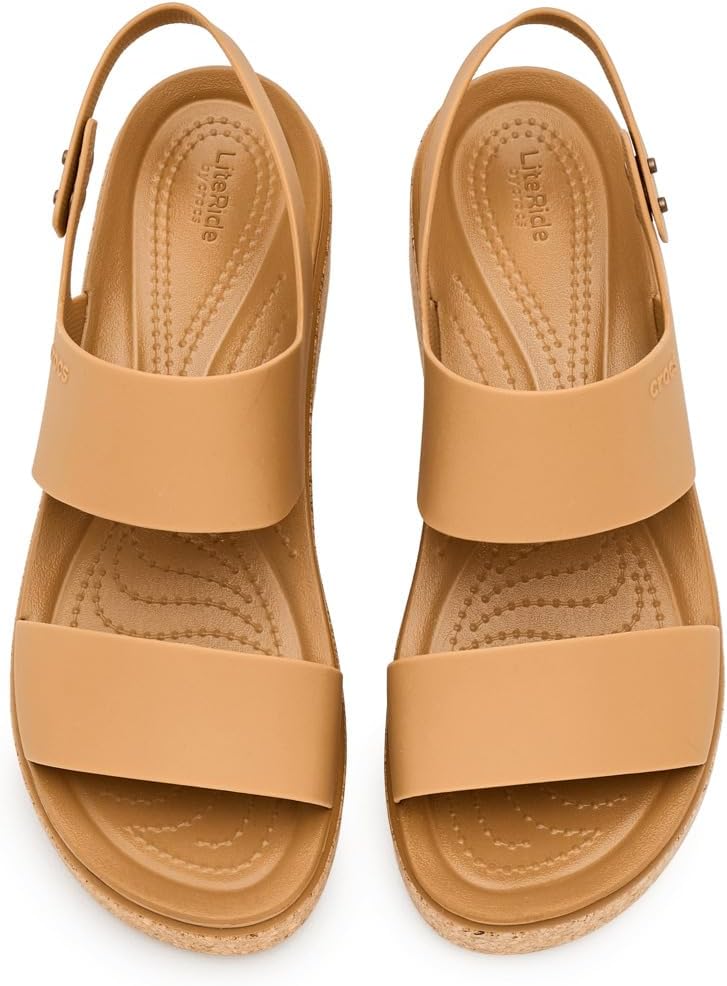 Crocs Women's Brooklyn Cork Low Wedge - Image 3