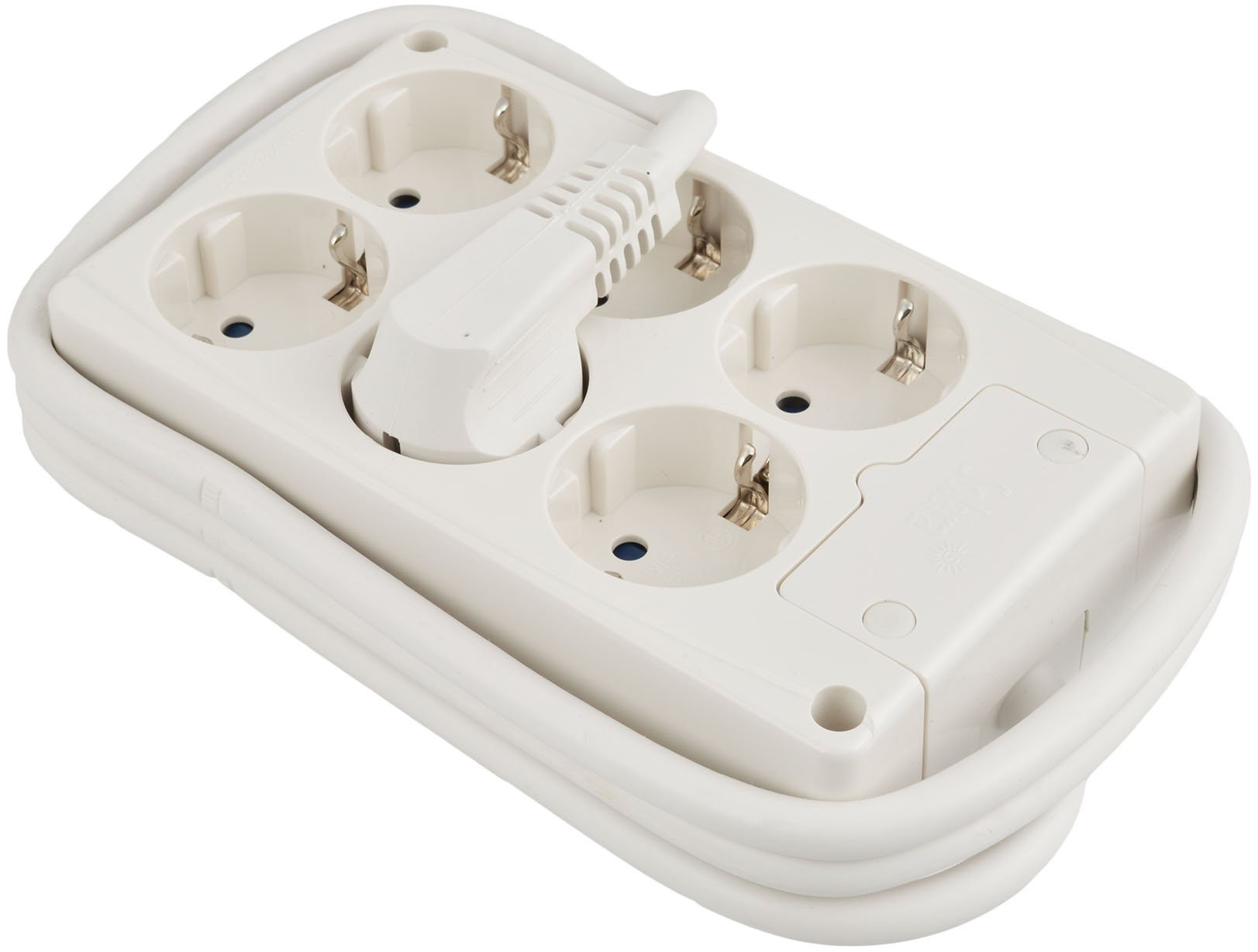 Multiprise 6 prises Solera 8116 rallonge électrique 1,5m blanche fiche 16A 250V