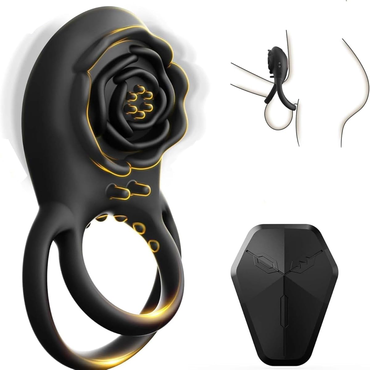 【使いやすさの王様】ペニスリング コックリング アダルトグッズ-カップル向け【8種激振 玉袋 Gスポット 乳首責め クリトリス ペニス刺激 10M遠隔操作】大人のおもちゃ カップル向け 高弾力シリコン 亀頭バイブ 男性用オナニーリング 締め付け感 リモコン付き 防水 USB充電 男性用 人気 アダルトグッズ