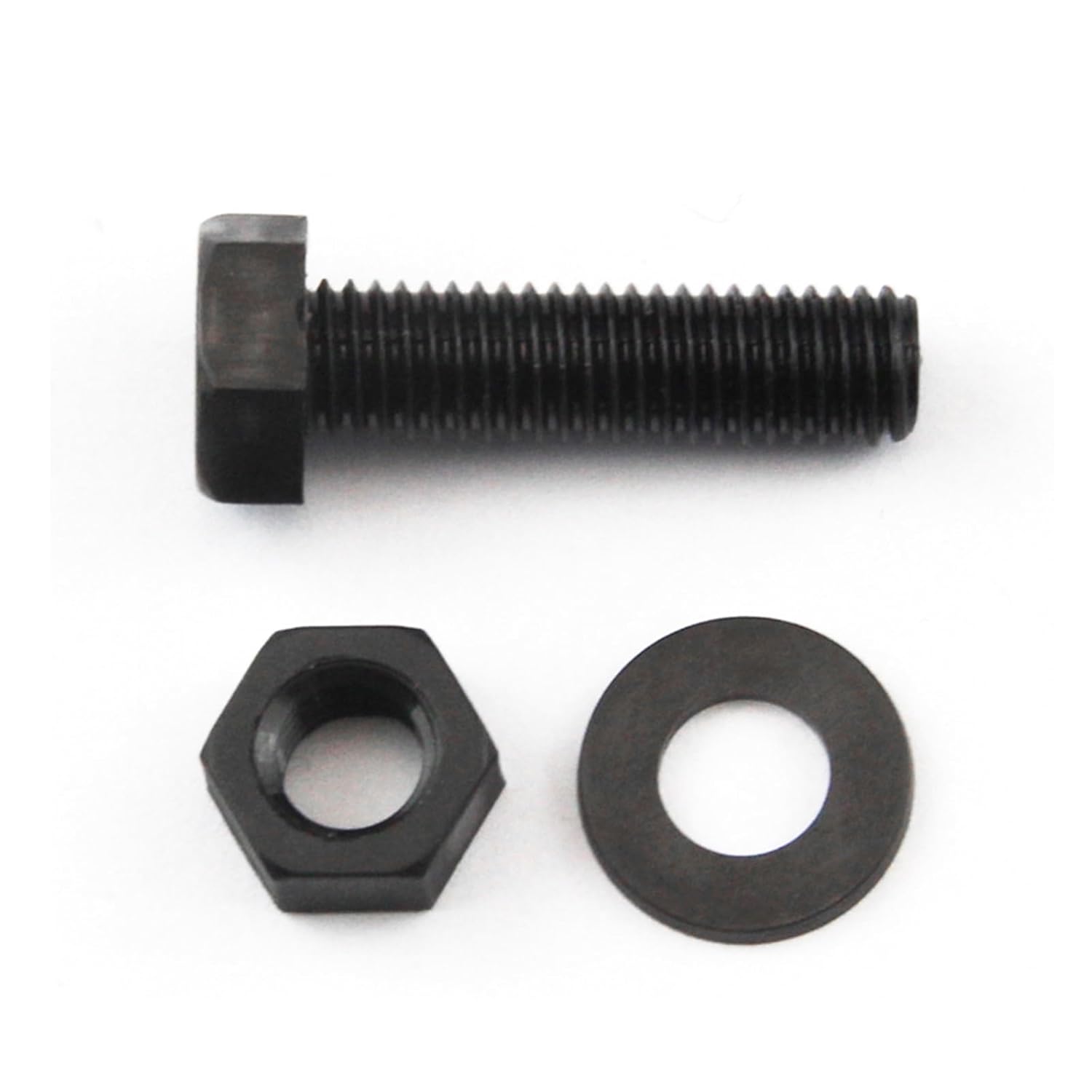 3in1 Nylon Outer Hexagonal Screws, Nuts, Gaskets Insulated Plastic Bolts Washer Combination Set Black M3 M4 M5 M6 M8 M10 M12(8mm,M6 (25Pcs))