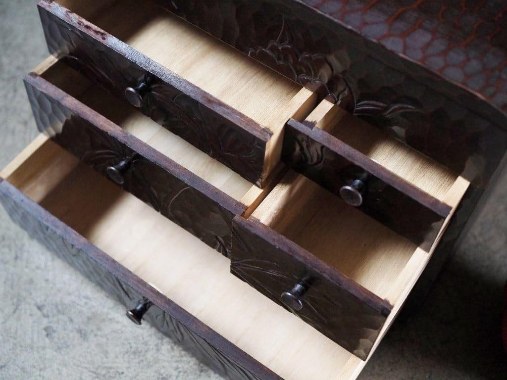 Amazon | 鎌倉彫昭和レトロ裁縫箱昭和中期古録展送料別Cサイズ品番