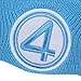 Bioworld The Fantastic Four: Final Steps Fantastic Four 4 Symbol Embroidery Acrylic Knit Standard Cuff Beanie