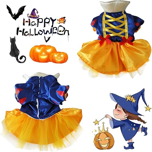 Miniatura 3 de Disfraz de princesa para perro, disfraz de Halloween para mascotas, vestido de princesa de nieve, disfraz de cosplay para Navidad, Halloween,