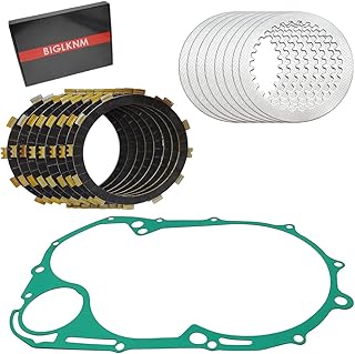 Clutch Kit Friction Plates & Gasket Compatible for Yamaha Vstar 1100 XVS1100 1999-2009 5P9-W001G-00-00