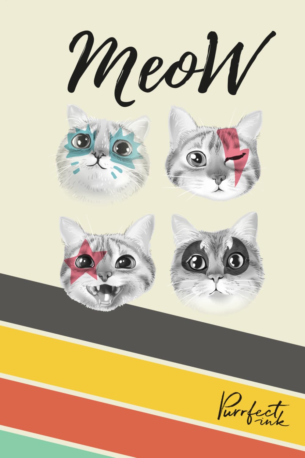 Meow Rock Cats Notebook