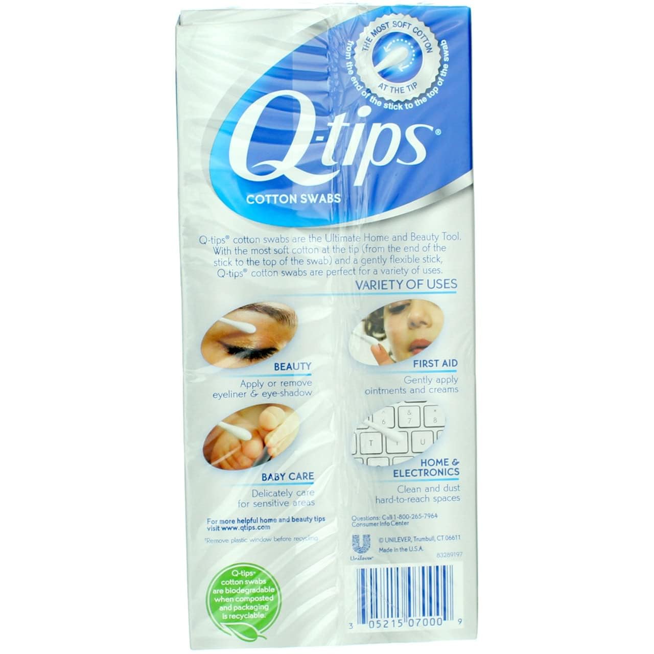 Q-tips Swabs 170 Each (Pack of 7)