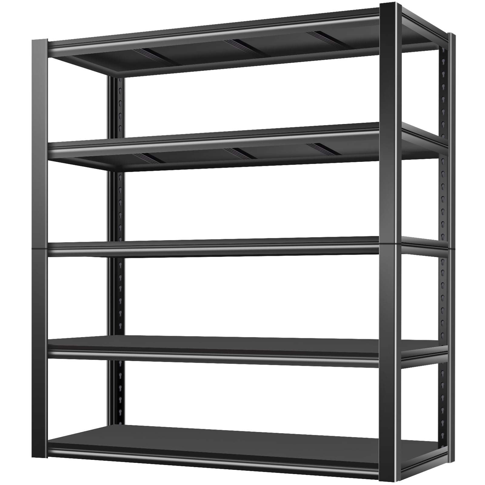 BILT HARD 5-Tier 48" W x 24" D x 72" H Garage Shelving, 3500 lbs Industrial Heavy Duty Storage Shelves, Metal Shelving Units with Adjustable Shelf, Steel Utility Shelves for Garage
