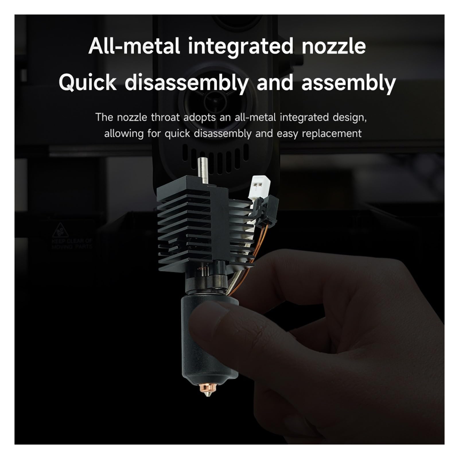 Bloque calefactor cerámico de acero endurecido for el kit de hotend K2 Plus Combo. Boquilla de intercambio rápido for piezas de impresora 3D K2 Plus.(3PCS)