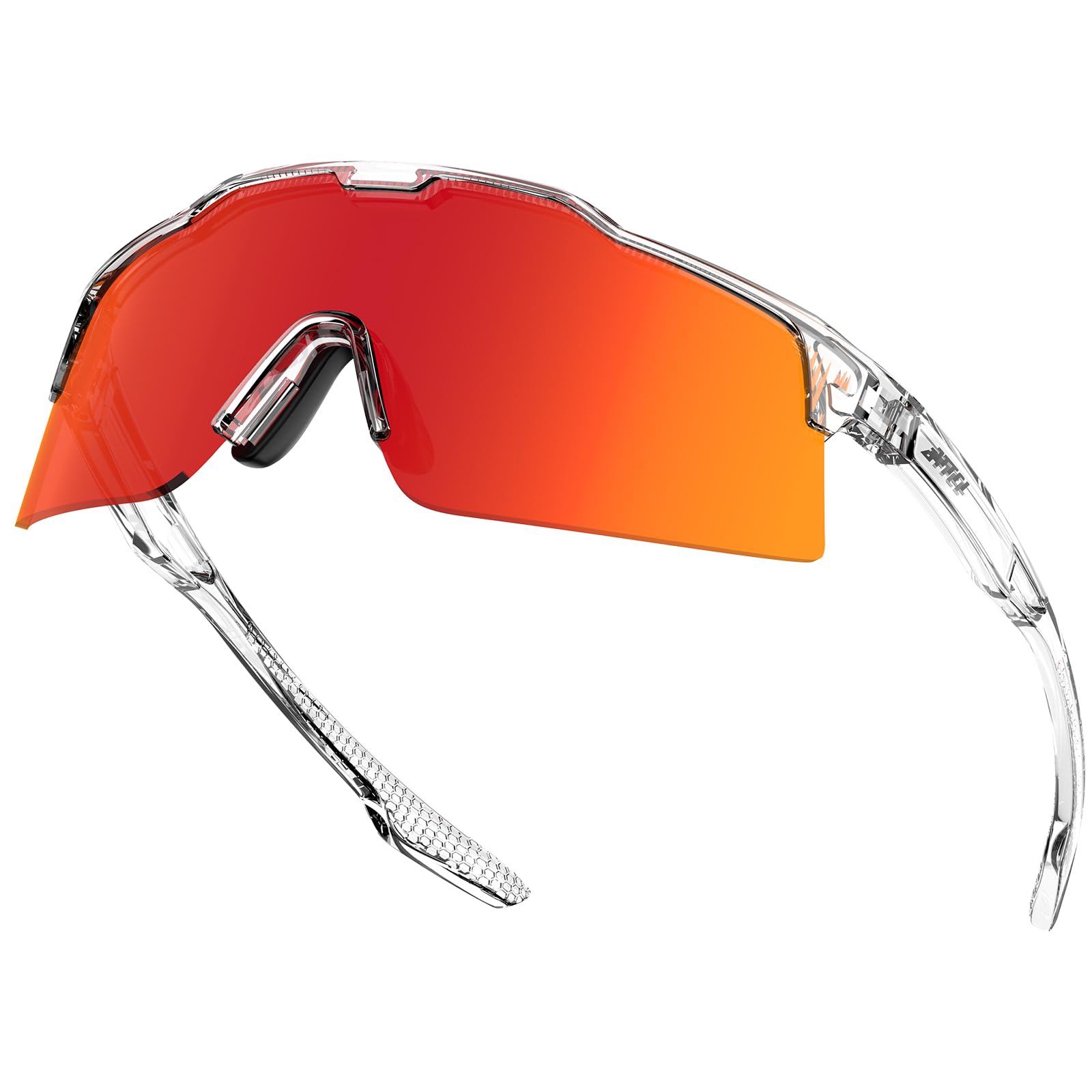 ATTCL Unisex TR90 Cycling Sunglasses for Men Women - PC Lens Sports Glasses Biking Fishing Running