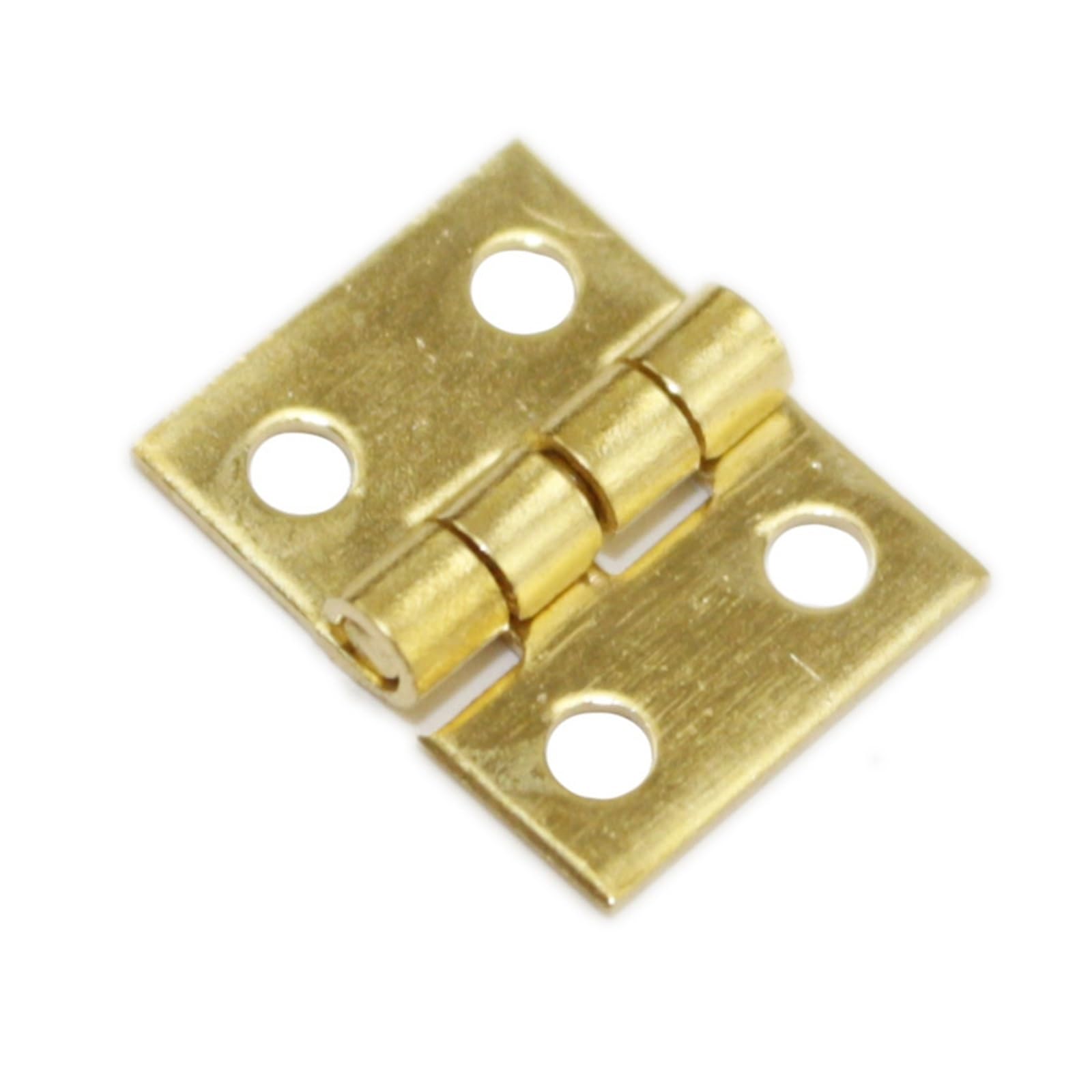 Minibisagra Bisagra pequeña 50 Uds. Mini bisagra pequeña de 8x10 con bisagra de clavo, bisagras planas de cobre pequeñas de 4 orificios for modelo de madera(Silver 50pcs)