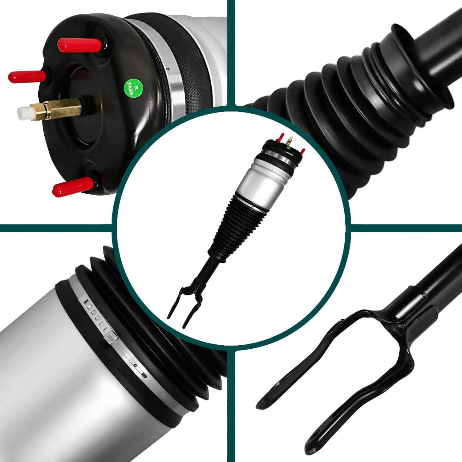 68059904AD Front Air Shock Strut Absorber Compatible with Right 2011-2016 Jeep Grand Cherokee WK2 SRT SRT8 Laredo Limited Overland Summit 68231882AA 68029902AB