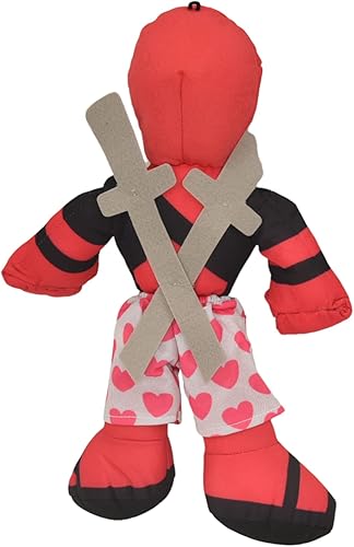Miniatura 2 de Deadpool - Peluche de personaje con licencia de 14 pulgadas (Deadpool de 14 pulgadas, diseño de corazón boxers)