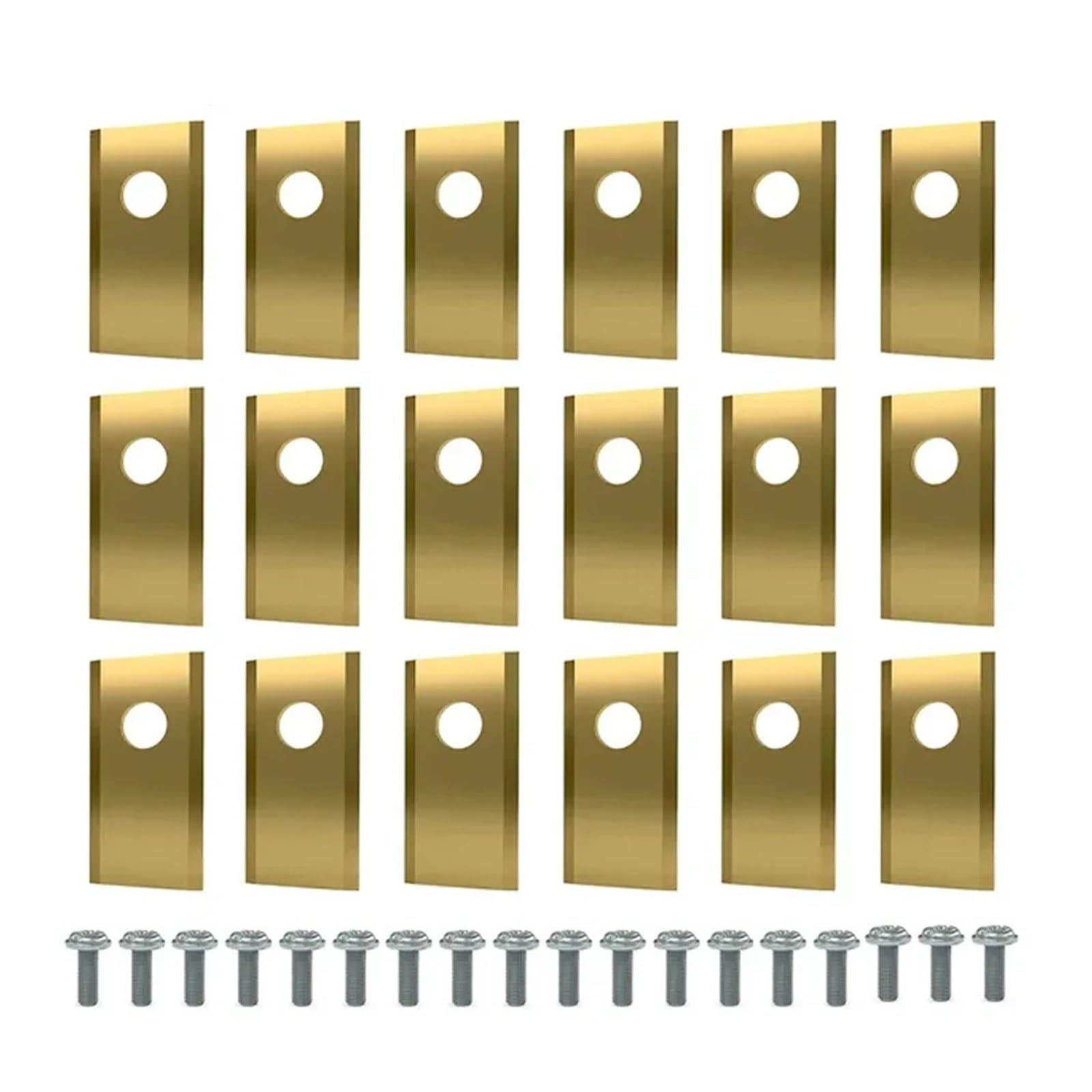 1 ZESTAW Ostrzy do podkaszarki ze stali nierdzewnej do robota koszącego(Gold,36PCS)