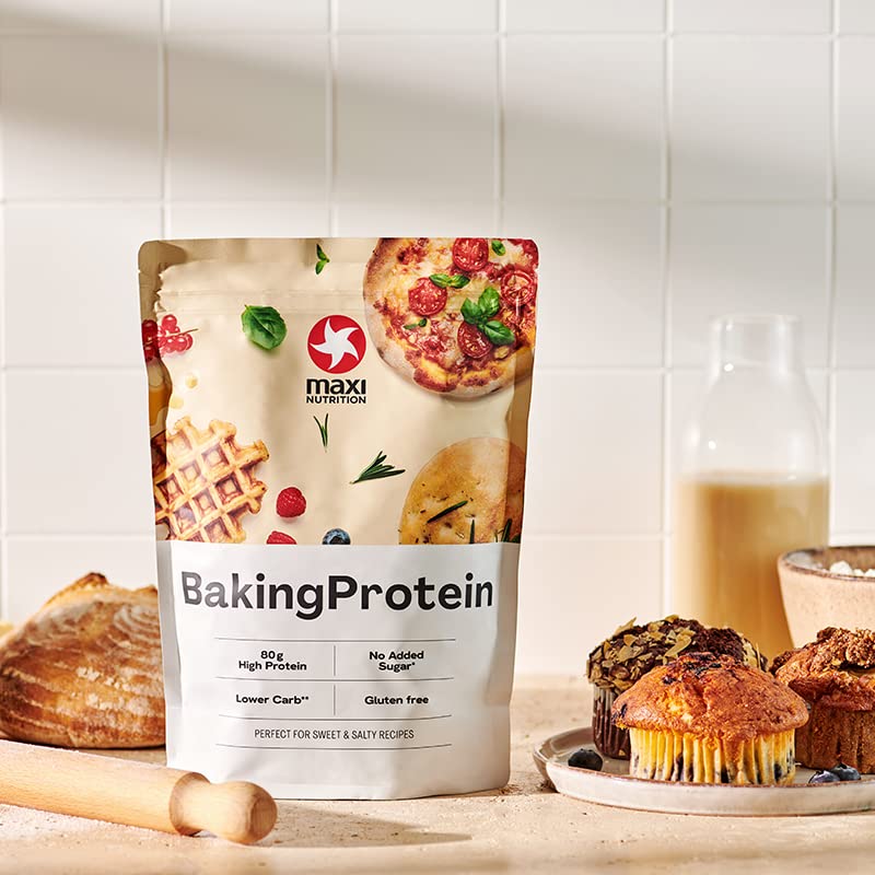 MaxiNutrition Backprotein 500g, Proteinpulver zum Backen mit 80% Eiweiß, low carb, geschmacksneutral, glutenfrei & ohne künstliche Aromen