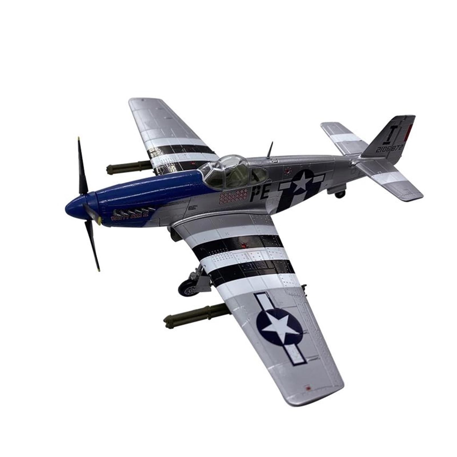Maquette d'avion P-51B Seconde Guerre Mondiale 1:72 pour collection