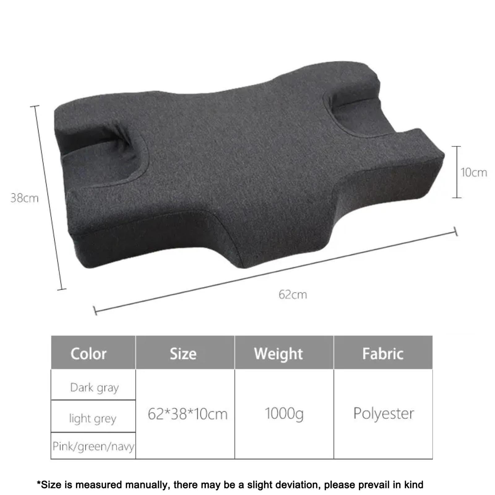 Almohada suave para dormir de espuma viscoelástica para prevenir arrugas, almohada de belleza antiarrugas