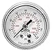 Winters P9S 90 Series Steel Dual Scale Pressure Gauge with Removable Lens, 0-160 psi/kpa, 1-1/2" Dial Display, +/-2-1-2% Accuracy, 1/8" NPT Center Back Mount