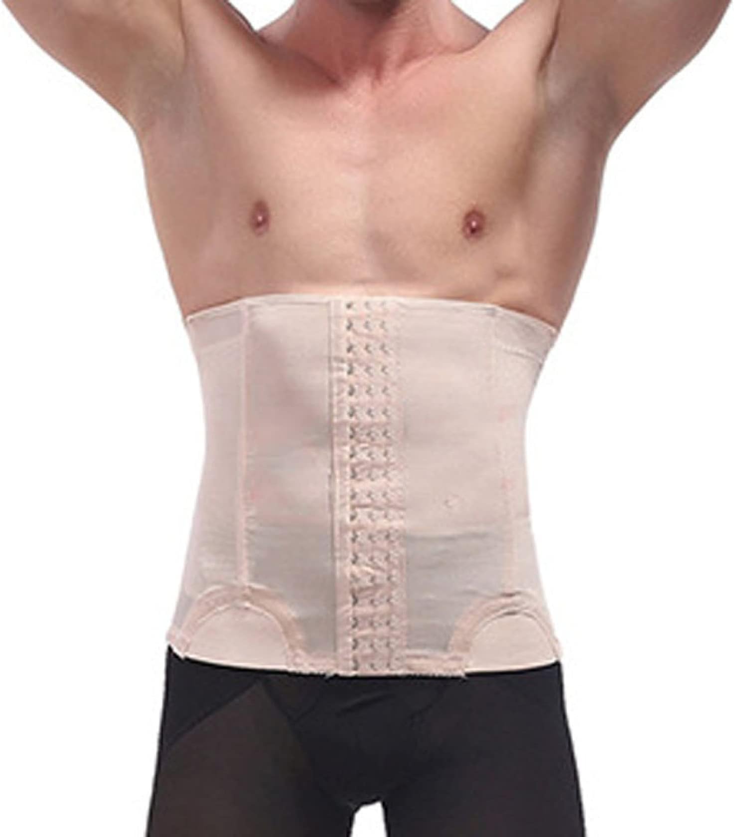 Men's Fitness Waist Trimmer Belt - Breathable Tummy Control Band Tummy Slimming - Sports Shapewear Girdle with Hook