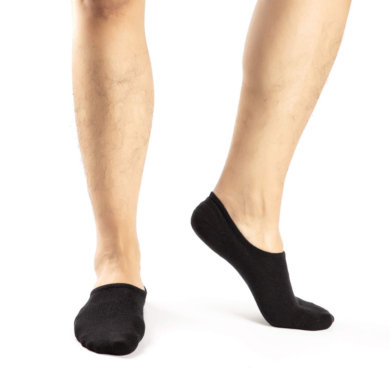 Damen Unsichtbare Sneaker Socken Baumwoll Kurzsocken Sport Socken für Loafers Boots Schuhe mit Rutschfest Silikon 36-43