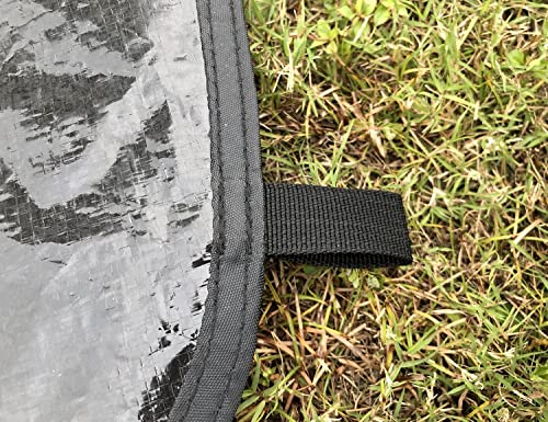 Cackok Bell Tent Footprint Mat Waterproof Groundsheet For Yurt Tent And Teepee Tent Portable Black Tarp For Picnic Camping #TOP3