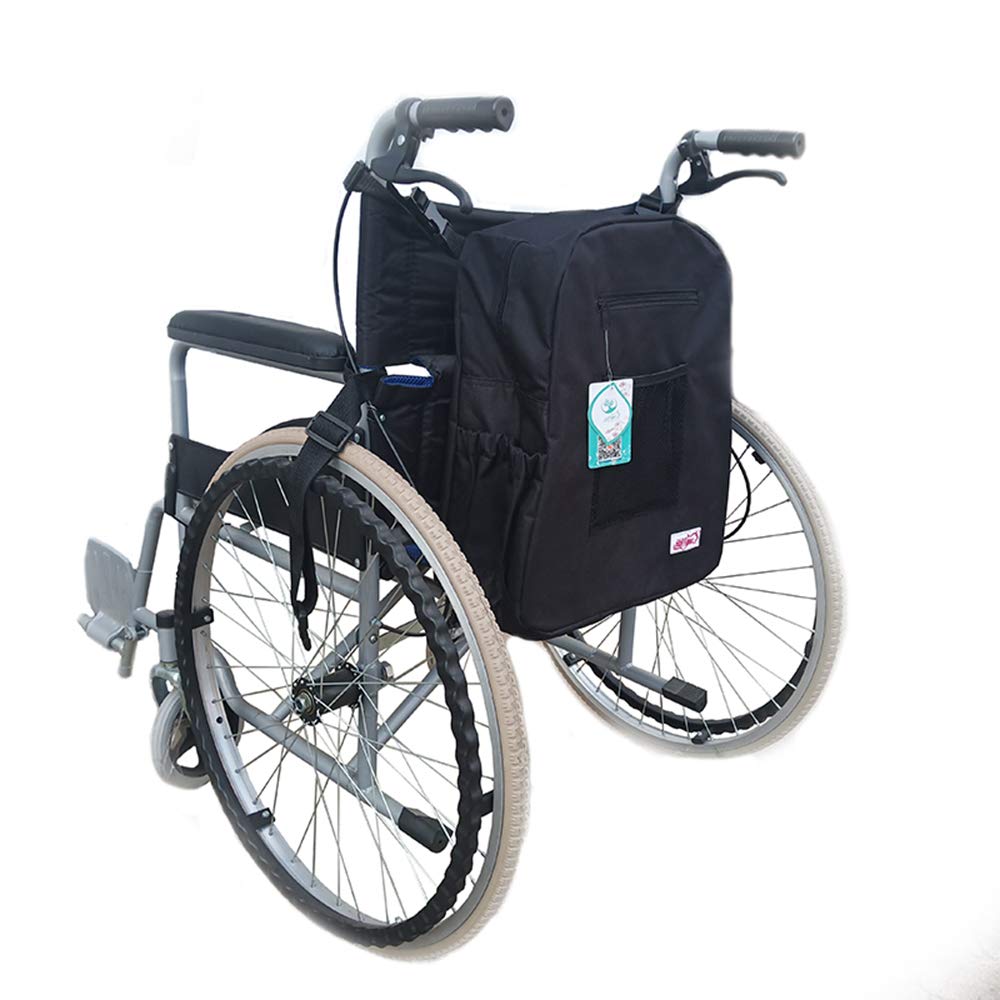 Rollstuhl Tasche für Rückenlehne - Oxford Cloth Rollstuhl Rucksack für die meisten Rollstühle - Universal-Rollstuhl-Zubehörtasche